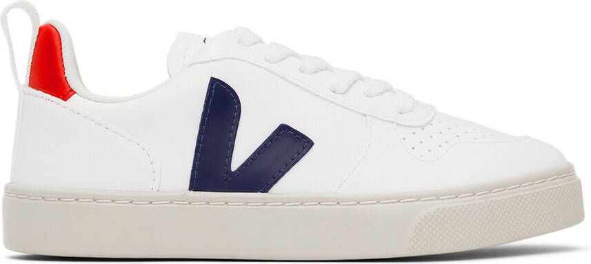 VEJA Kids White & Navy Esplar Sneakers