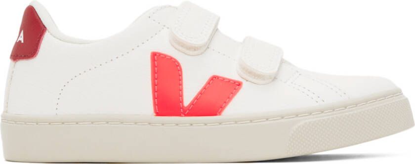 VEJA Kids White & Pink Esplar Sneakers - Picture 2