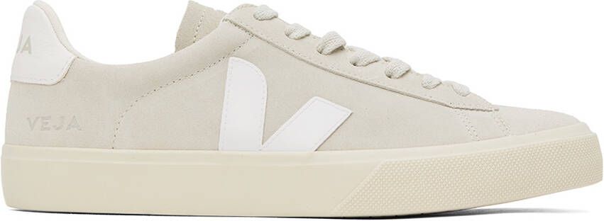 VEJA Off-White Suede Campo Sneakers - Picture 4