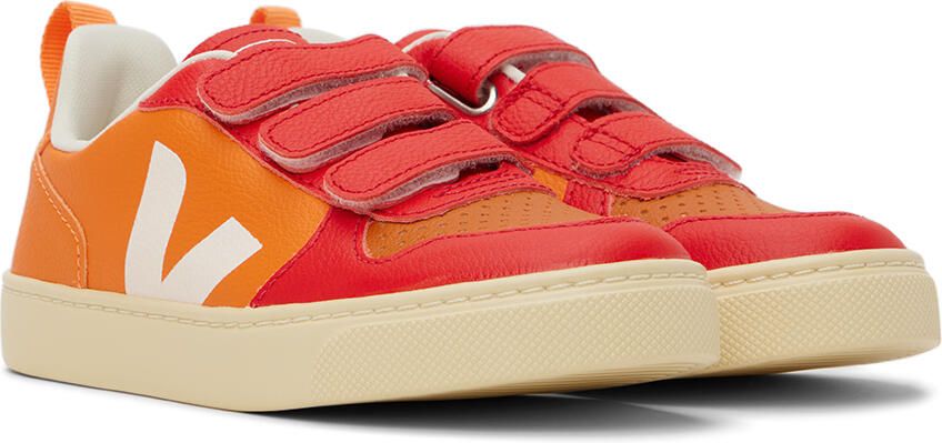 VEJA Kids Red & Orange V-10 Sneakers - Picture 2