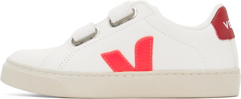 VEJA Kids White & Pink Esplar Sneakers - Picture 3