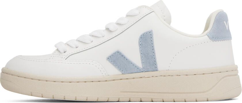 VEJA White & Blue V-12 Sneakers - Picture 3