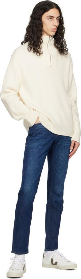 VEJA White & Khaki Leather Campo Sneakers - Picture 5