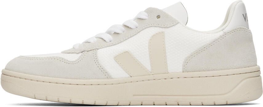 VEJA White V-10 B-Mesh Sneakers - Picture 3