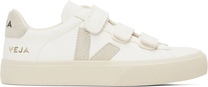 VEJA White Leather Recife Sneakers - Picture 3