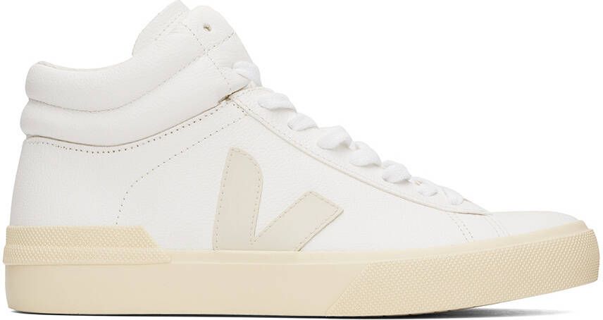 VEJA White & Beige Minotaur High Sneakers
