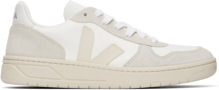 VEJA White V-10 B-Mesh Sneakers - Picture 5