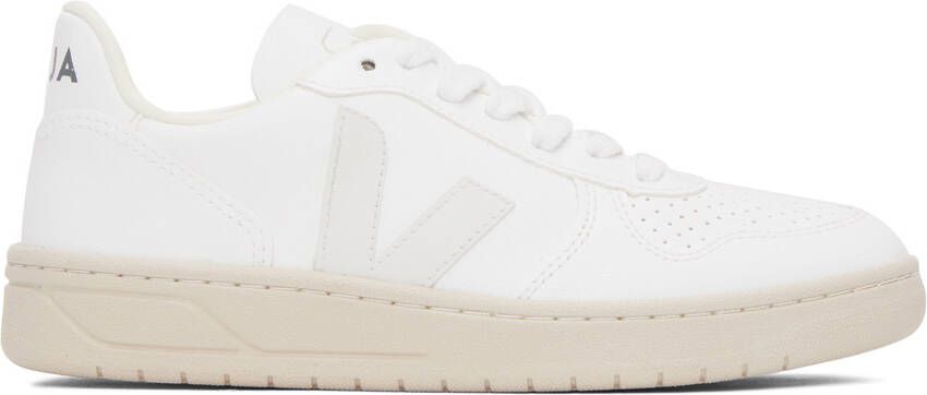 VEJA White V-10 Sneakers - Picture 5