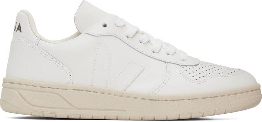 VEJA White Leather V-15 Sneakers - Picture 2