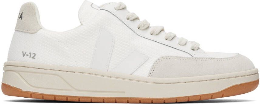VEJA White V-12 B-Mesh Sneakers - Picture 5