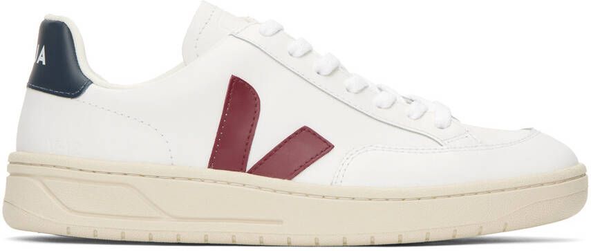 VEJA White & Red V-12 Sneakers