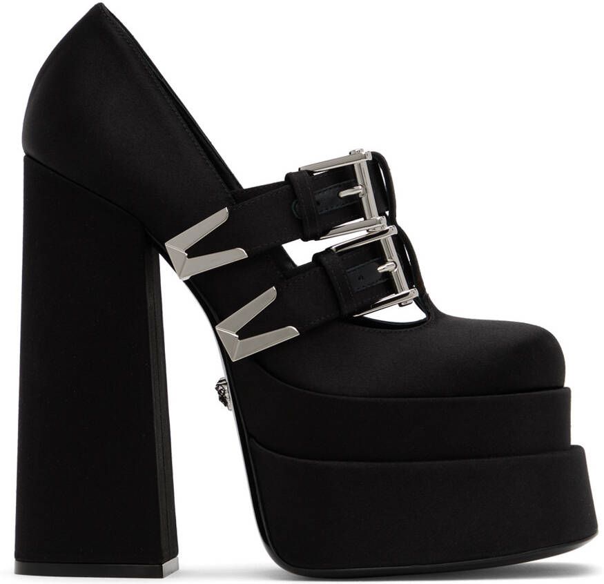 Versace Black Aevitas Heels