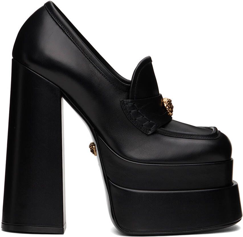 Versace Black Aevitas Platform Heels - Picture 2