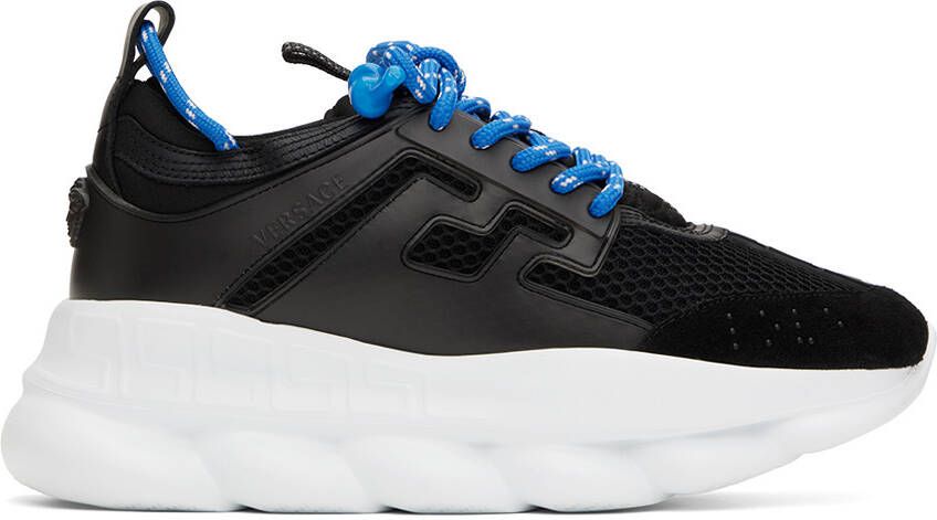 Versace Black Chain Reaction Sneakers - Picture 5