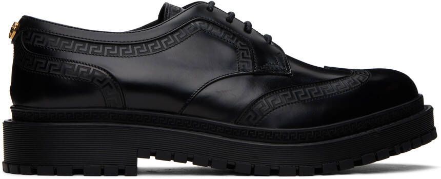 Versace Black Greca Derbys - Picture 5