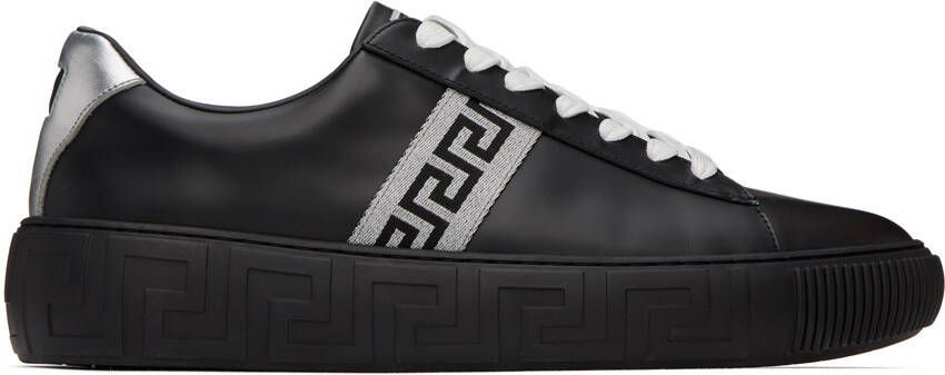 Versace Black Greca Sneakers