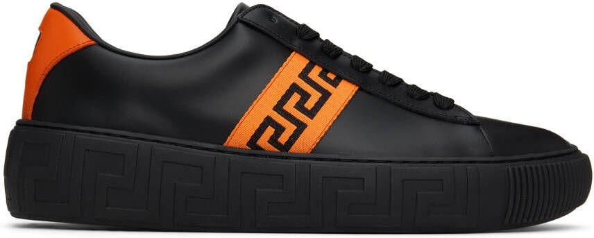 Versace Black Greca Sneakers - Picture 5