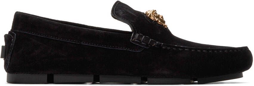 Versace Black 'La Medusa' Loafers - Picture 5