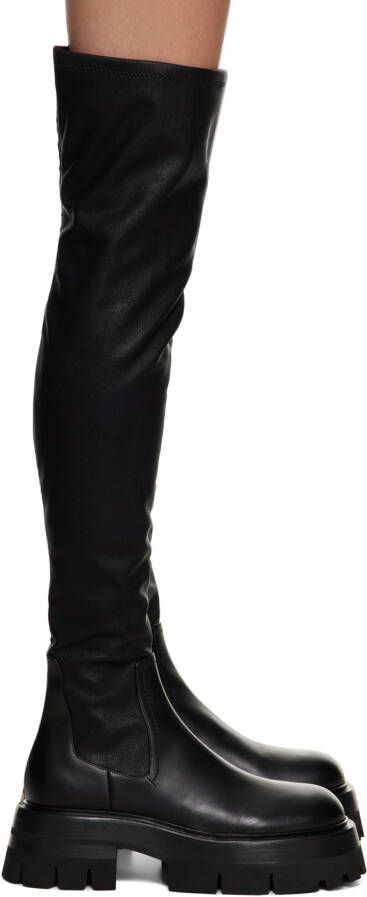 Versace Black Leonidas Boots - Picture 5