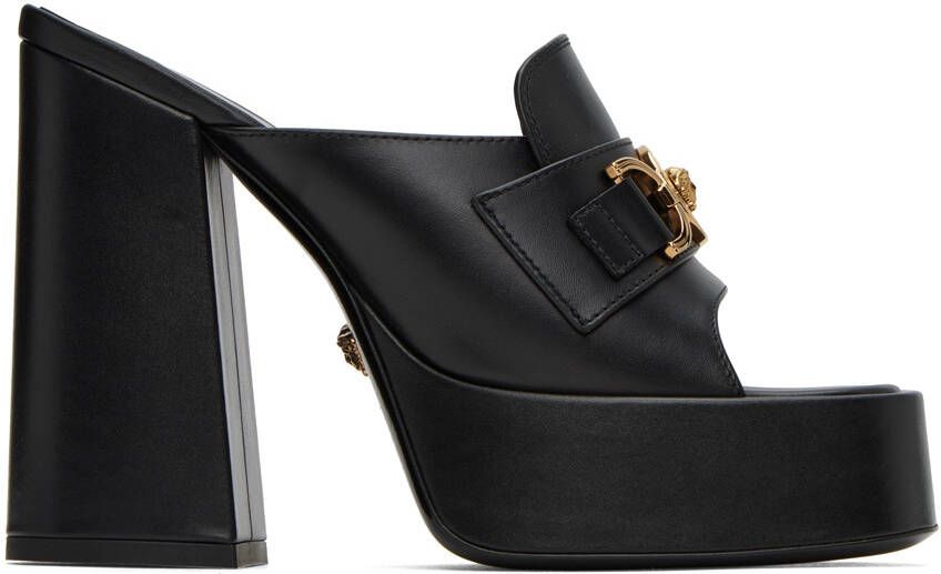 Versace Black Medusa '95 Heeled Sandals - Picture 5