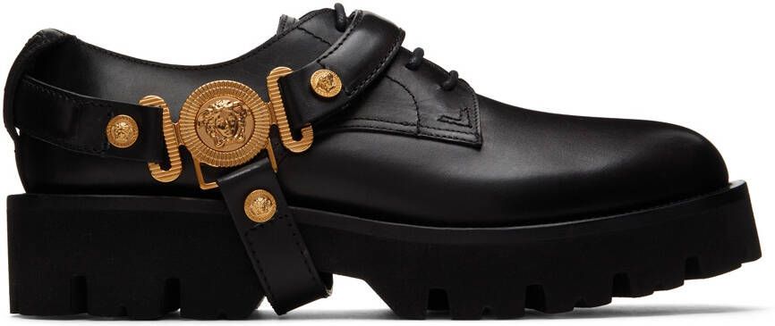 Versace Black Medusa Biggie Derbys - Picture 5