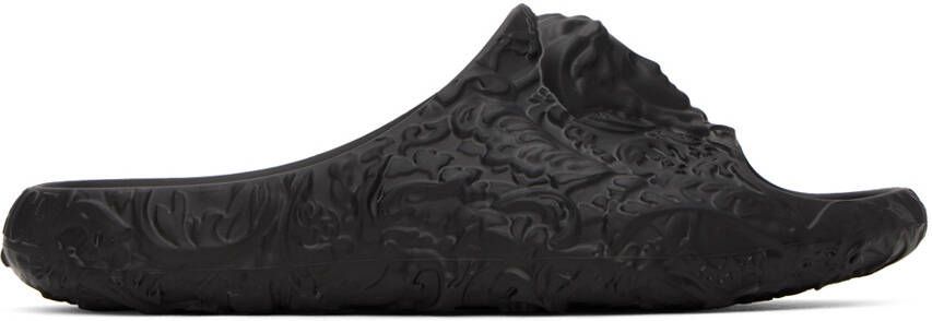 Versace Black Medusa Dimension Slides - Picture 5