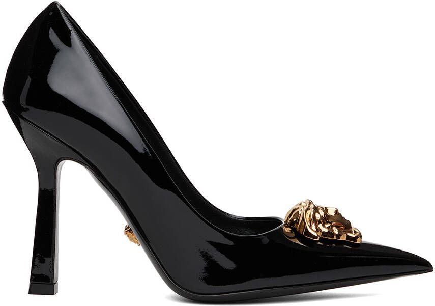 Versace Black Medusa Heels - Picture 5