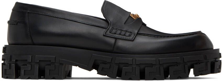 Versace Black Medusa Loafers - Picture 5