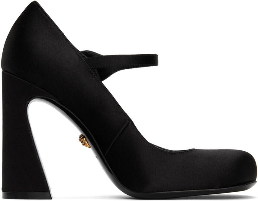 Versace Black Medusa Mary Jane Heels - Picture 5