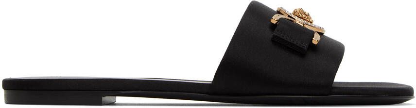 Versace Black Medusa Sandals - Picture 6