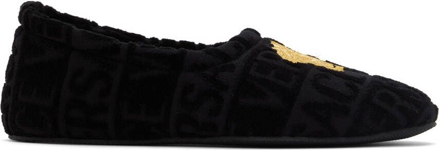 Versace Black Medusa Slippers - Picture 4