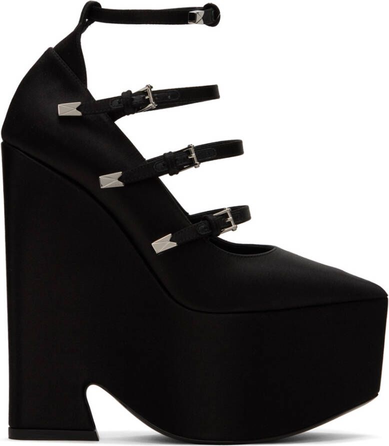 Versace Black Tempest Heels