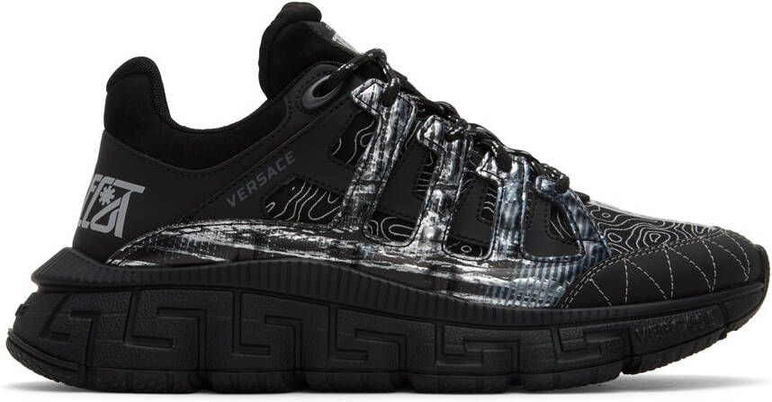Versace Black Trigreca Sneakers