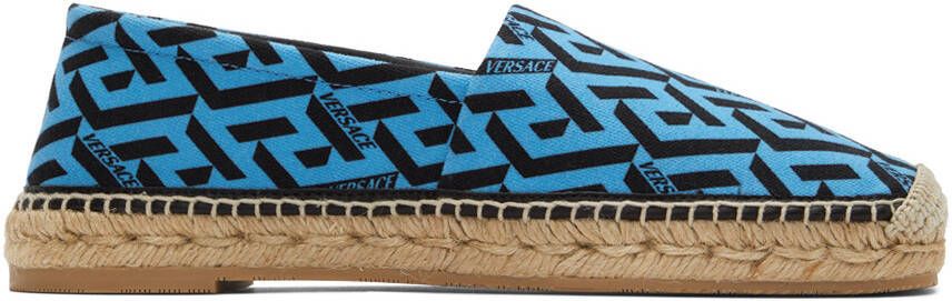 Versace Blue Canvas Espadrilles - Picture 5