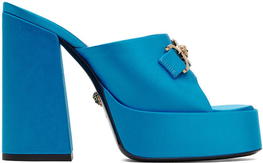 Versace Blue Medusa '95 Mules - Picture 4