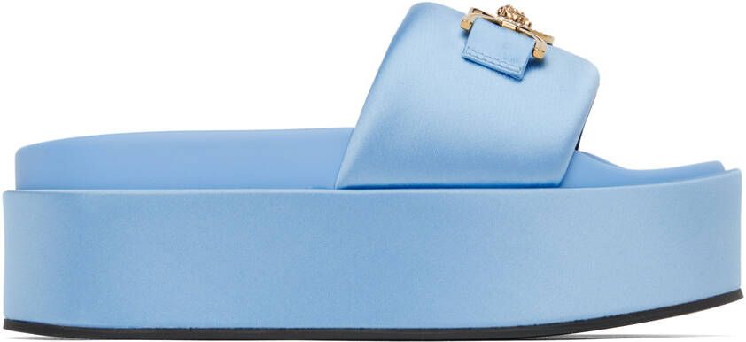 Versace Blue Medusa Biggie Sandals - Picture 5