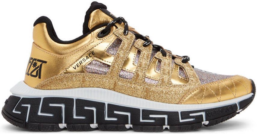 Versace Gold Trigreca Sneakers