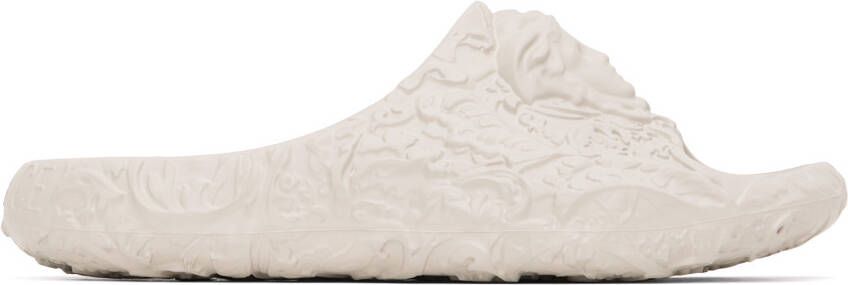 Versace Gray Medusa Dimension Slides - Picture 5