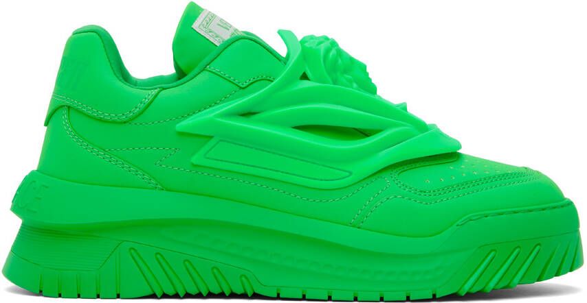 Versace Green Odissea Sneakers - Picture 5