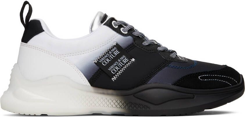 Versace Jeans Couture Black & White Levion Sneakers - Picture 5