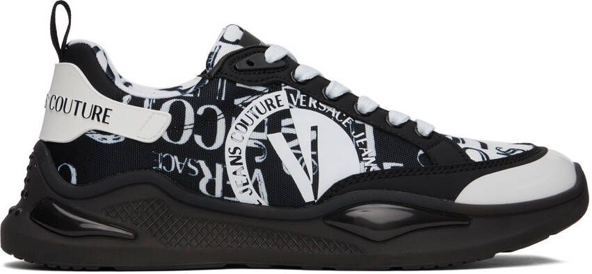 Versace Jeans Couture Black & White Levion Sneakers - Picture 5