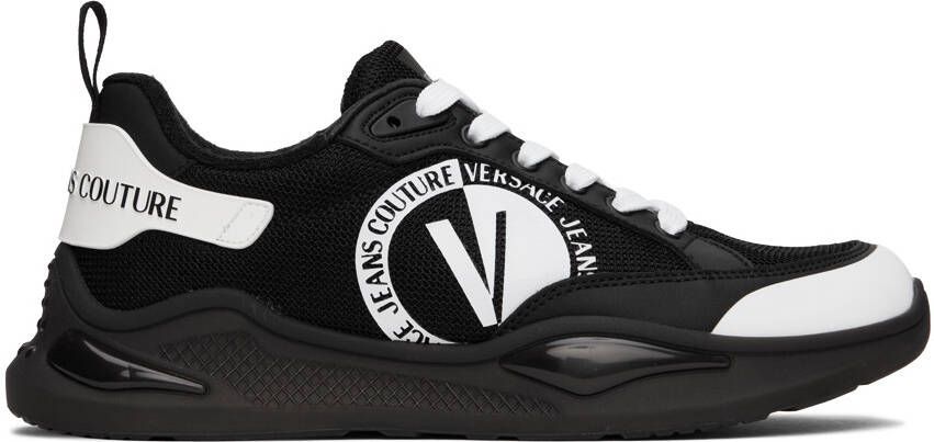 Versace Jeans Couture Black & White Levion Sneakers - Picture 5