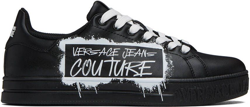 Versace Jeans Couture Black Court 88 Sneakers - Picture 5