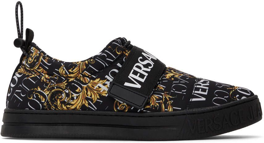 Versace Jeans Couture Black Court 88 Sneakers - Picture 4