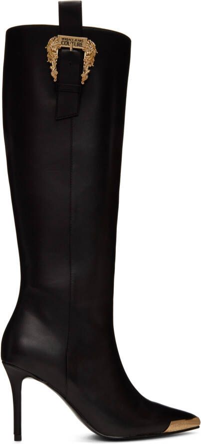 Versace Jeans Couture Black Couture1 Scarlett Tall Boots - Picture 5