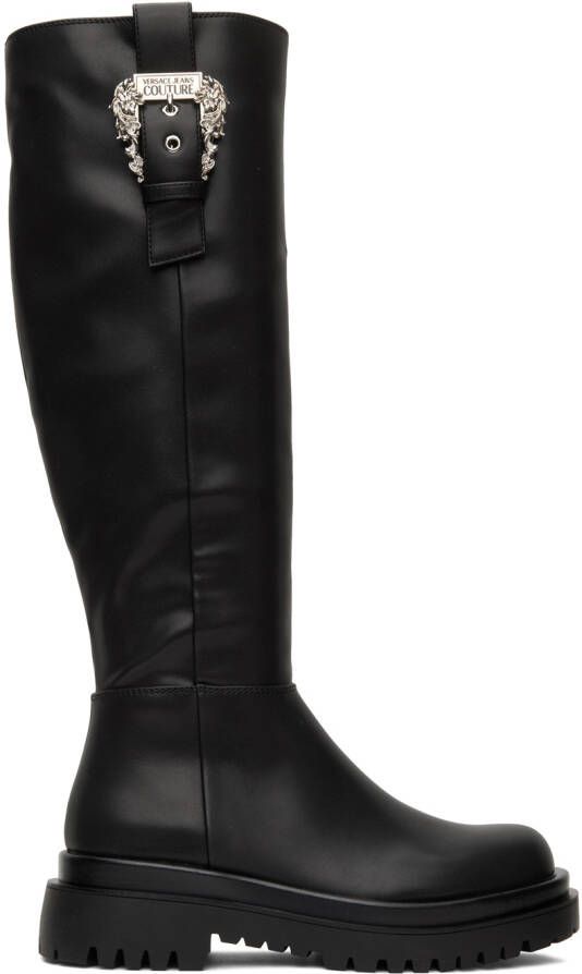 Versace Jeans Couture Black Drew Tall Boots