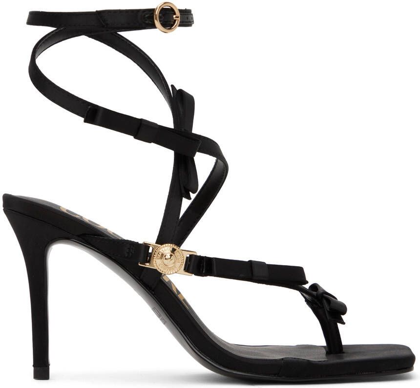Versace Jeans Couture Black Emily Heeled Sandals - Picture 5