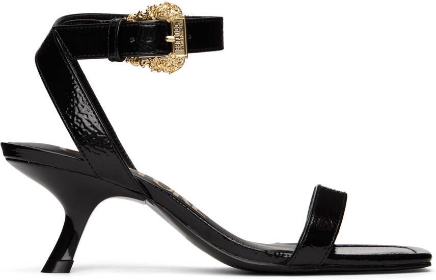 Versace Jeans Couture Black Fiona Heeled Sandals - Picture 5