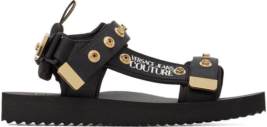 Versace Jeans Couture Black Ipanema Sandals - Picture 5