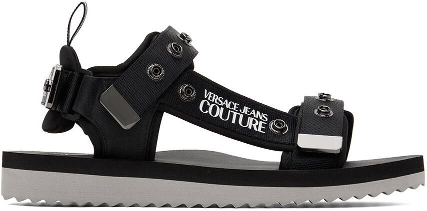 Versace Jeans Couture Black Ipanema Sandals - Picture 5
